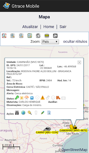 Gtrace Mobile Screenshot 2