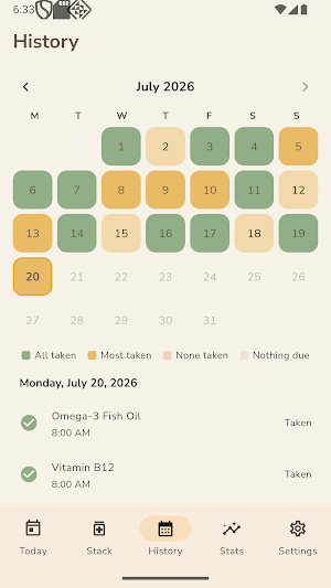 DailyStack: Supplement Tracker Screenshot 2