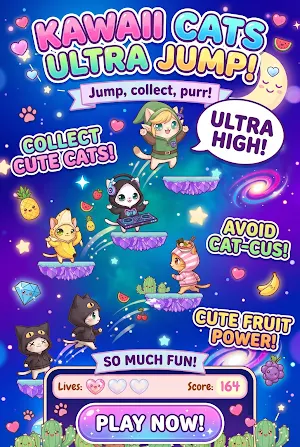 Kawaii Cats Ultra Jump! Screenshot 0