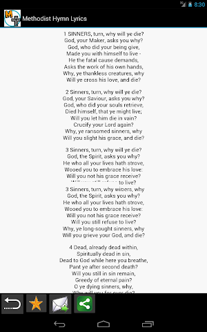 Methodist Hymn Lyrics Screenshot 3