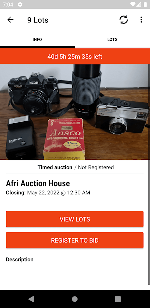 Afri Auction House Screenshot 1