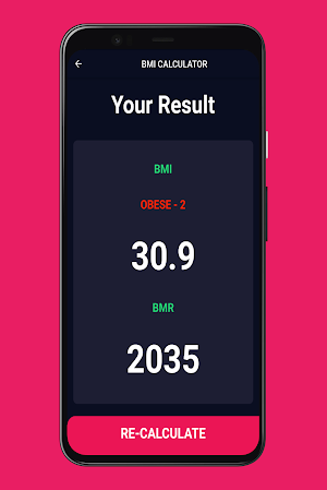 BMI BMR Calculator Screenshot 3