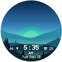 Time Scene7 Digital Watch Face