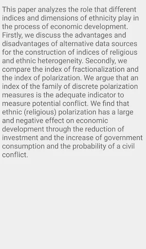 Economic development ethnicity Screenshot 1