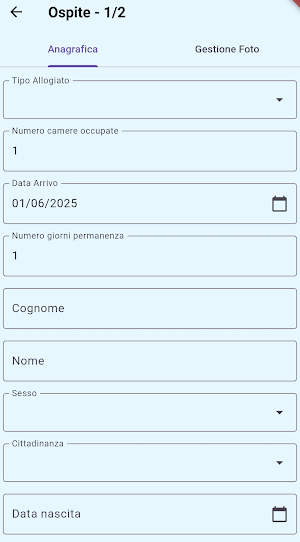 OspitUp - Ospiti e Alloggiati Screenshot 1