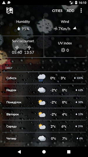 Ukraine Weather Screenshot 1