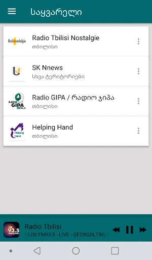 Radio Georgia Screenshot 1