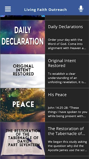Living Faith Outreach Screenshot 3