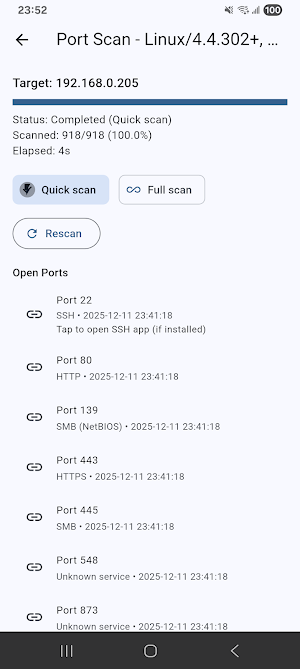 LANFinder: Ping & Port Scan Screenshot 2