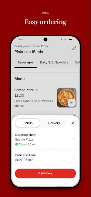 Grande Pizza To Go Screenshot 2