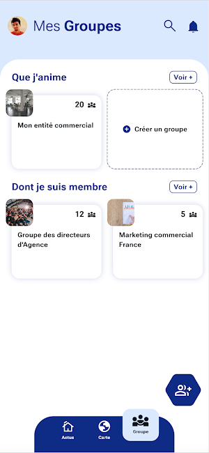 Mercure - Réseau social Screenshot 2