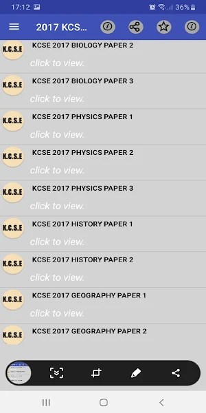 KCSE 2017 ALL PAST PAPERS, QUESTIONS + ANSWERS. Screenshot 0
