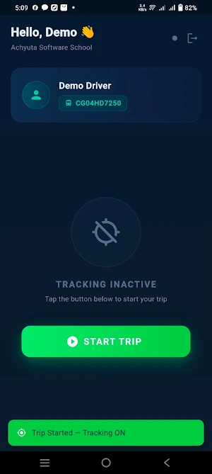 Holy Genius School Driver App Screenshot 1
