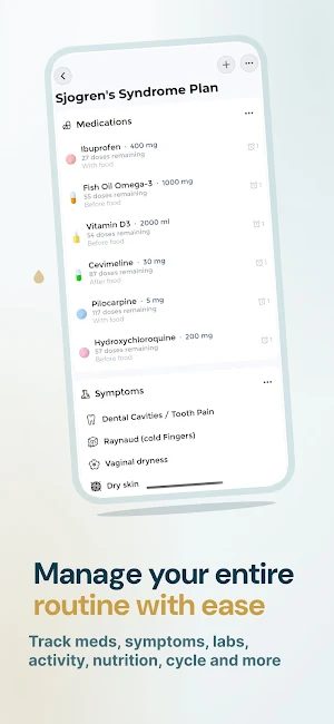 Sjogren's Tracker Screenshot 2
