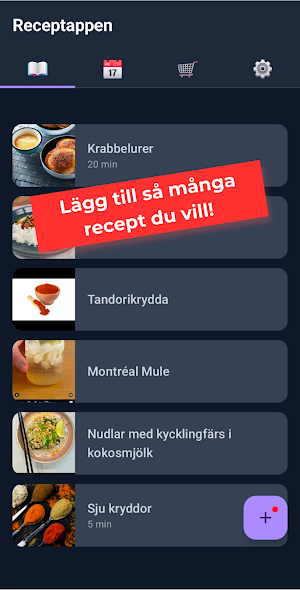 Mitt kök: meny, inköp, recept Screenshot 3