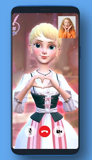 Video Call From Princess Dress Up Pranks Screenshot 1