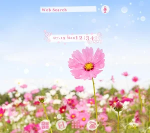Pink Cosmos Theme +HOME Screenshot 0