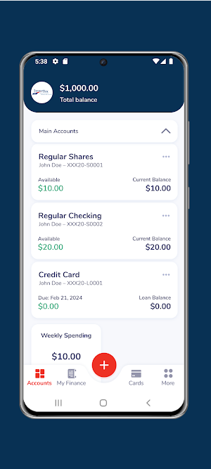 InvesTex Credit Union Mobile Screenshot 1