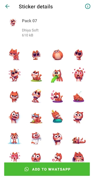Cute Cat Stickers Screenshot 3