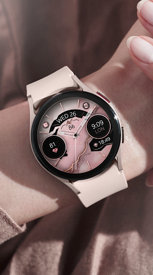 Marble Rose Gold Watch Face Screenshot 1