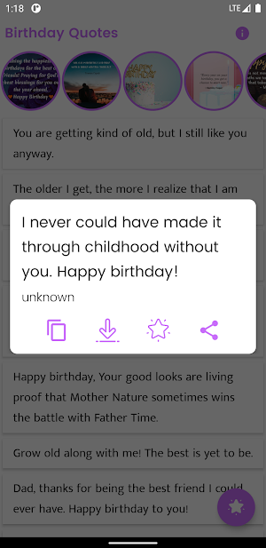 Birthday Quotes and Sayings Screenshot 1