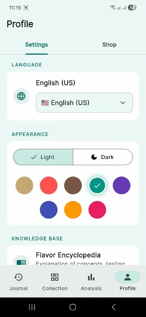 TasteLog Screenshot 2