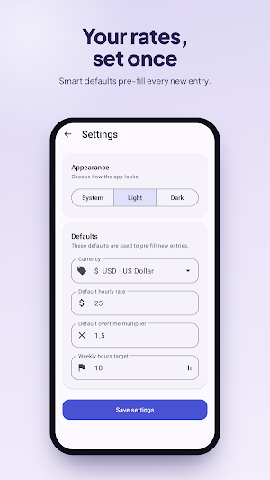 Work Overtime Tracker Screenshot 3
