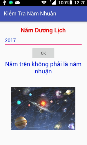 Kiểm Tra Năm Nhuận Screenshot 0