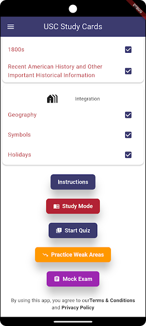 US Citizenship Study Cards Screenshot 3