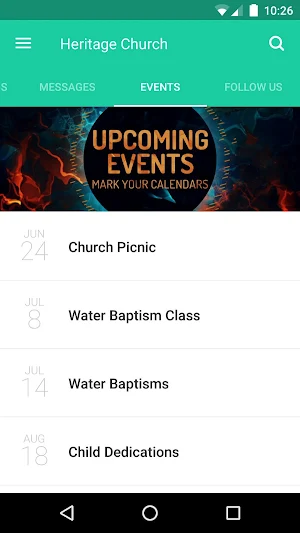 Heritage Church Screenshot 2