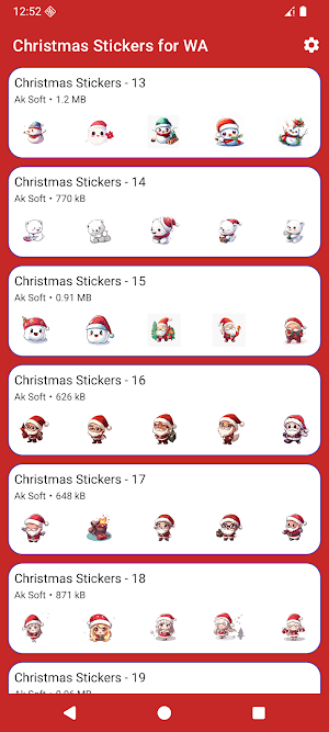 Christmas Stickers for WA Screenshot 2