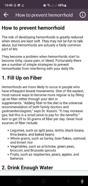 Hemorrhoid Remedy & Treatment Screenshot 2