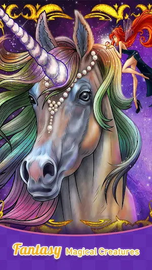 Fantasy Paint: Color by Number Screenshot 1