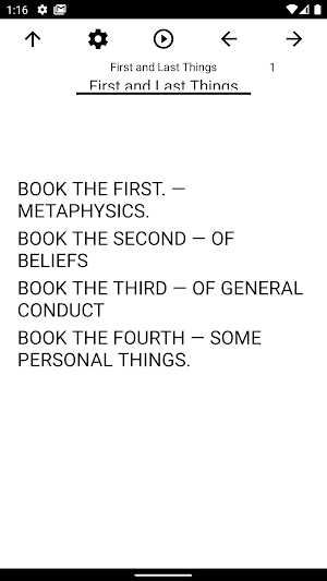 Book, First and Last Things Screenshot 0