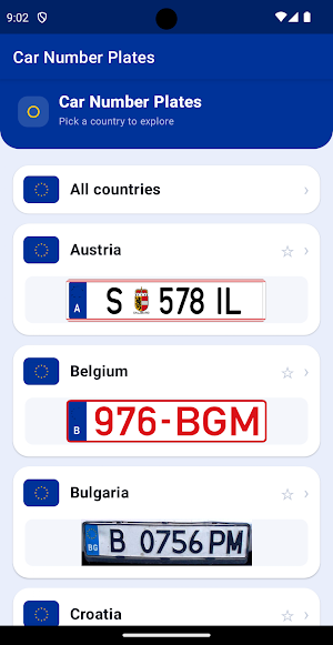 Car Number Plates Screenshot 0