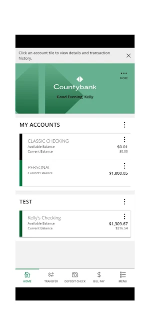 Countybank Mobile Banking Screenshot 1