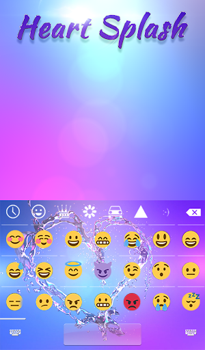 Heart Splash Animated Keyboard + Live Wallpaper Screenshot 3