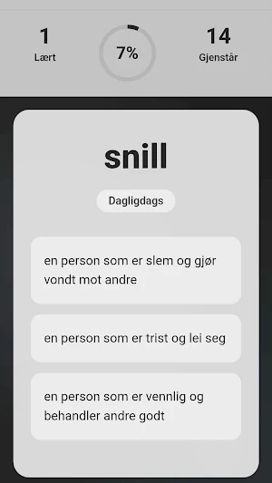 Norske Ord Screenshot 1