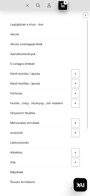 PRIMATEC webshop Screenshot 2