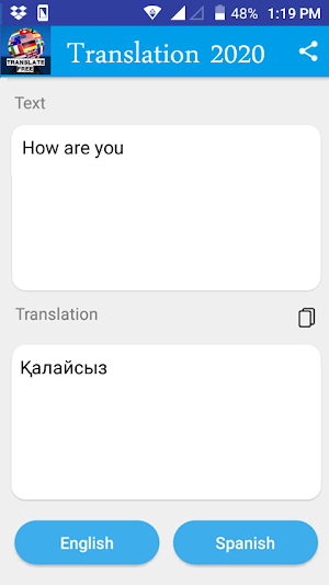 Kazakh - English Translator 2021 Screenshot 0