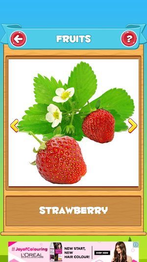 Learn Fruits and Vegetables Screenshot 1