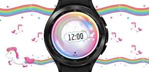 Watch Face Unicorn Animated Screenshot 0
