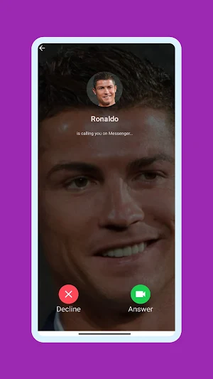 Fake Call with Ronaldo Screenshot 1