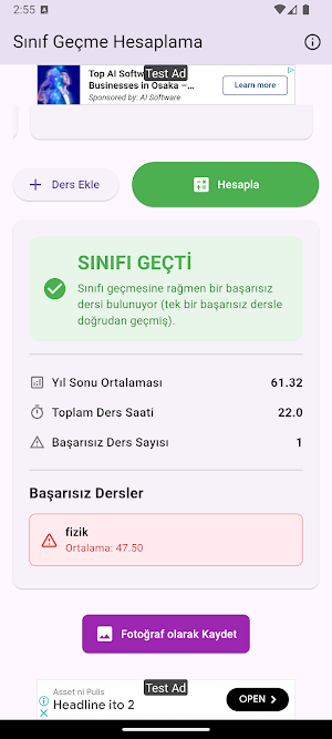 lise BAŞARI hesaplama Screenshot 2