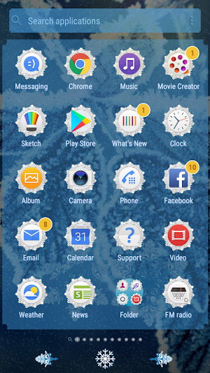 Winter Live Wallpaer | Xperia™ Theme Screenshot 1