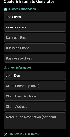Instant Quote Maker – Invoices Screenshot 3