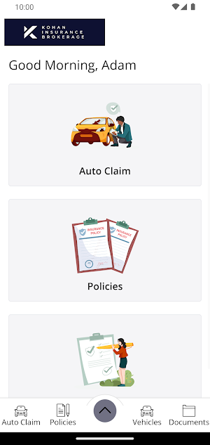 Kohan Insurance Mobile Screenshot 1