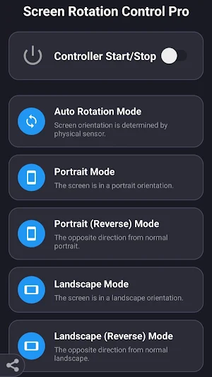 Screen Rotation Control Pro Screenshot 2