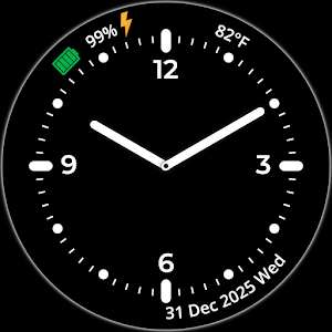 P90 Analog Watch Face Wear OS Screenshot 2
