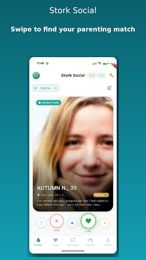 Stork Social: Sperm Donor App Screenshot 0